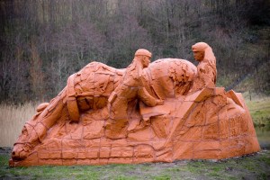 Ocean Colliery Pit Marker,5m long x 2 m high, Blaengarw ,South Wales