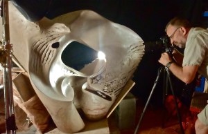 Yma a Nawr was built in Osprey Studios and photographed by Stephen Foote here while it dried. 