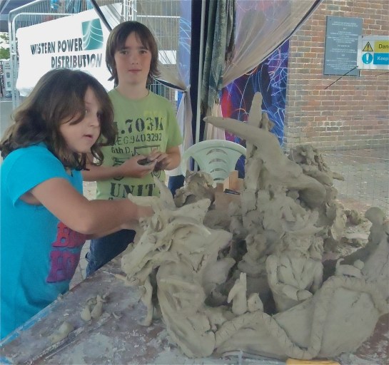 Theatr Brycheiniog's Kid's Zone at Brecon Jazz 2014