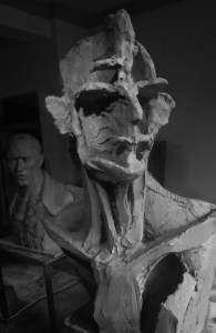 3rd Bust armature in progress, Aug 2014.