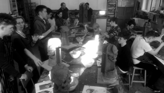 Monmouth School A level students 2 day Workshop with Rebecca Buck.