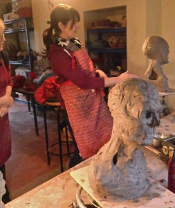 Continue measuring repeatedly using callipers and check your modelling by hold a horizontal or vertical stick to it and looking carefully at the shape of the negative space.