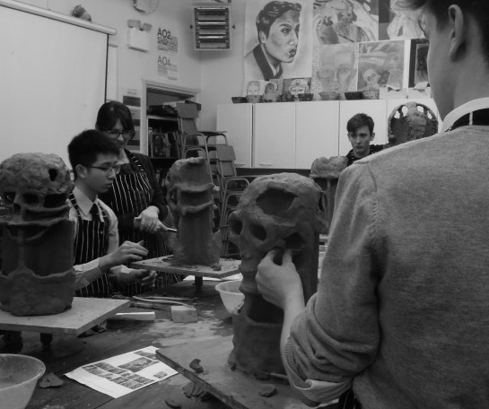 Monmouth School A level students 2 day Workshop with Rebecca Buck.