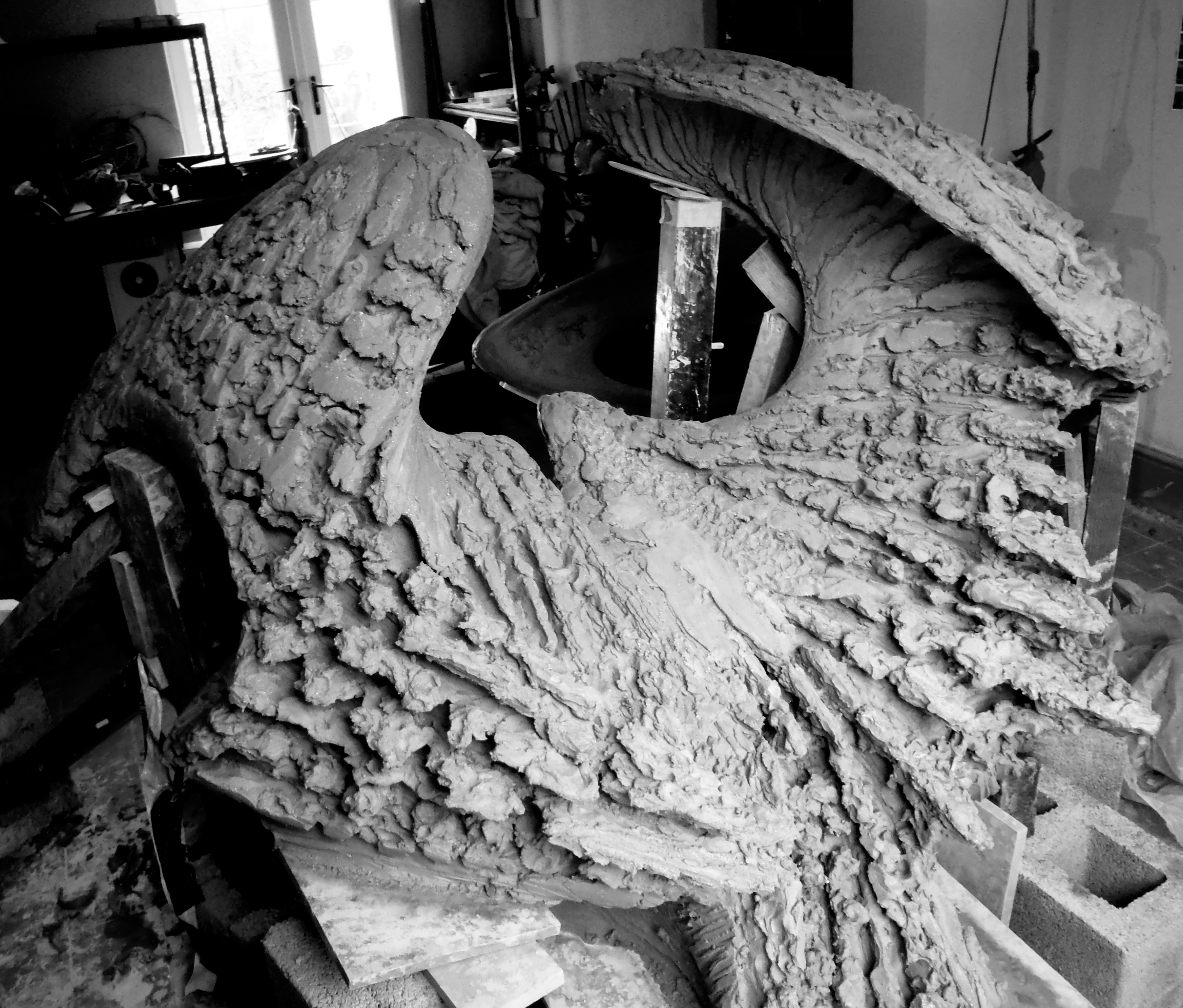 Marking Time Sculpture for Bronllys Hospital, Powys, UK.