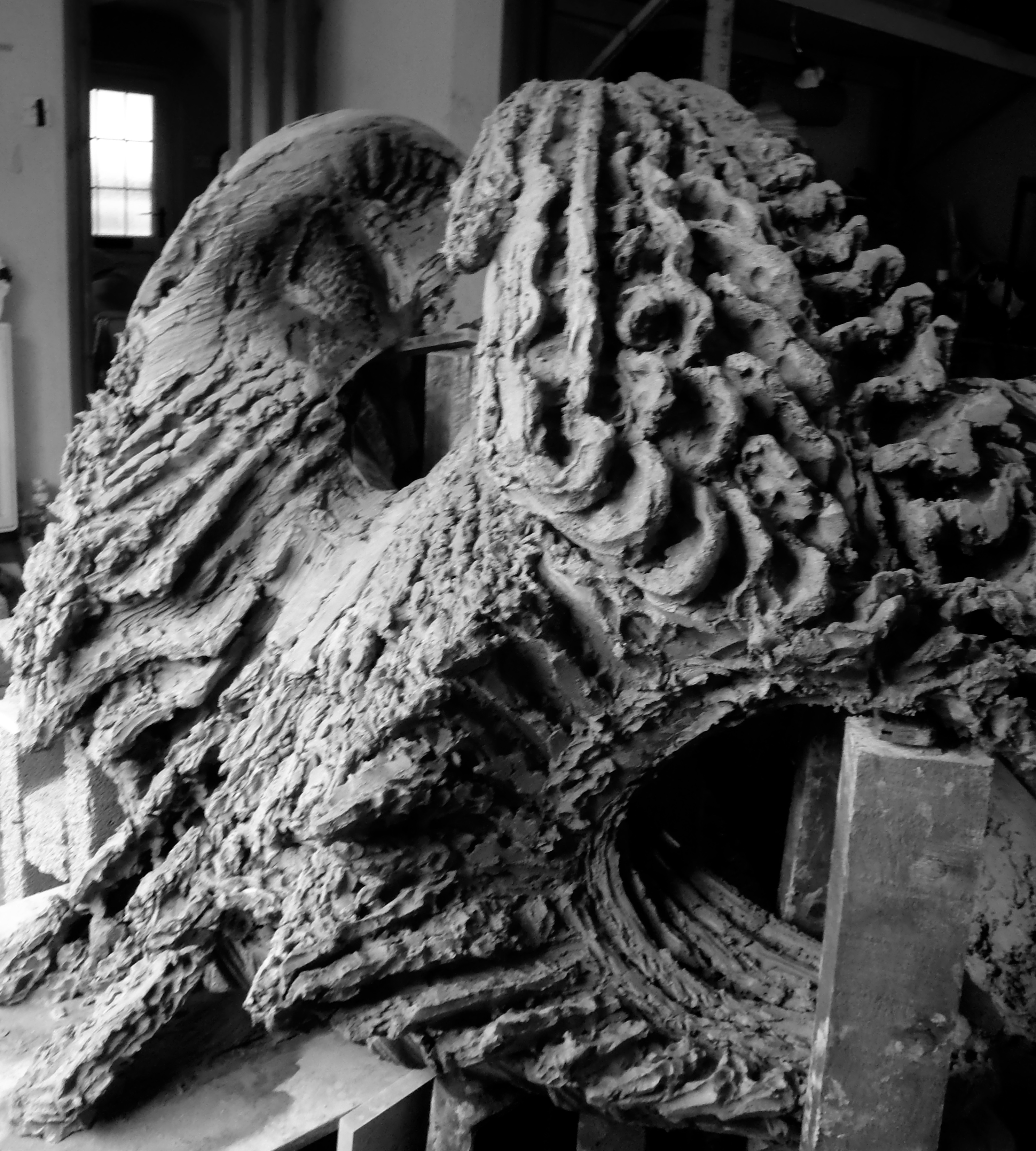 Marking Time Sculpture for Bronllys Hospital, Powys, UK.